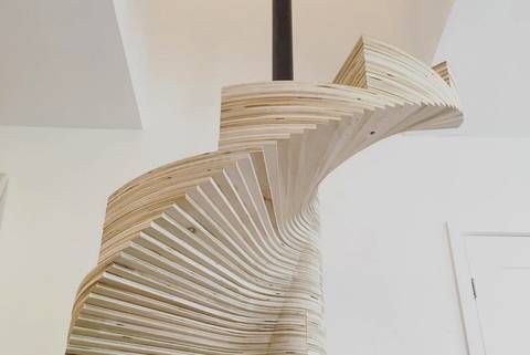 Spirale - Escalier Colimaçon en Bois - DIY