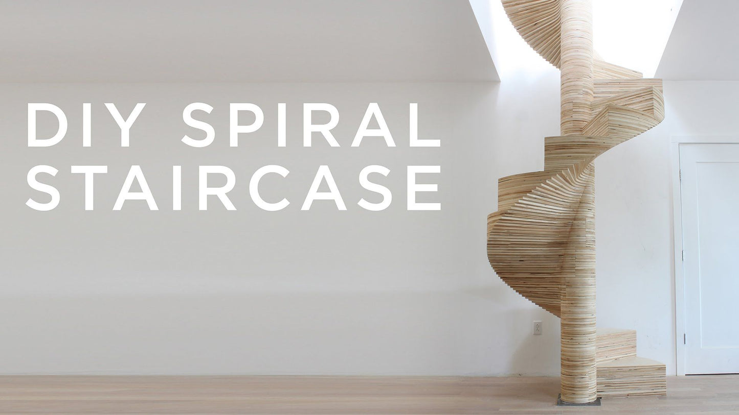 Spirale - Escalier Colimaçon en Bois - DIY